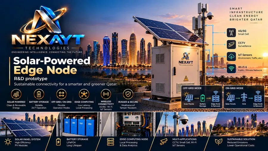 Solar-powered edge node